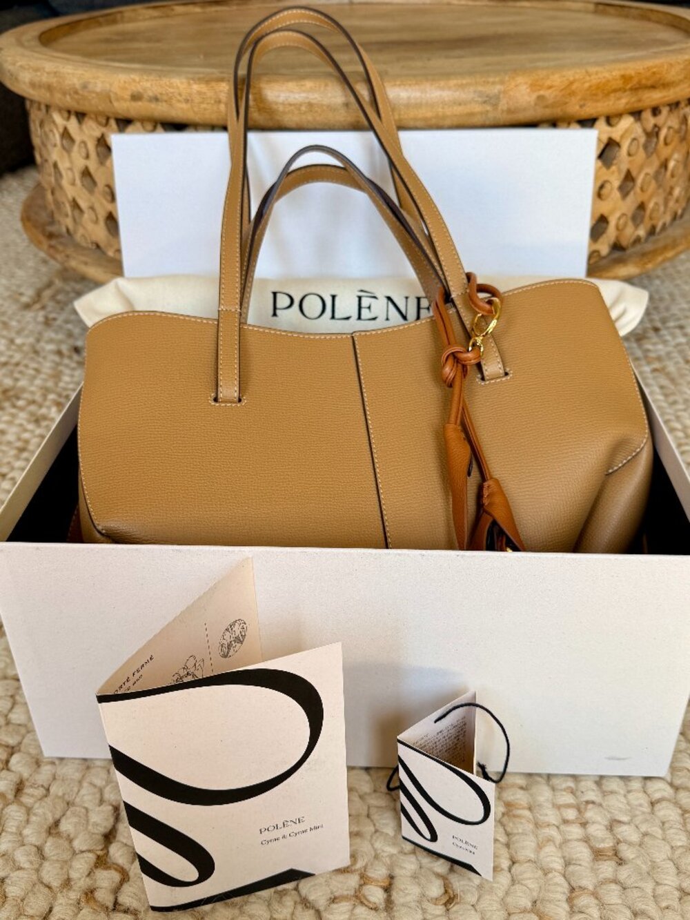 Polene Cyme Mini in Edition Textured Ocher (charm not included)